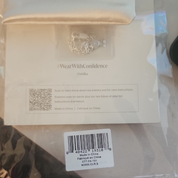 Ettika Silver Teardrop Necklace - Picture 2 of 4